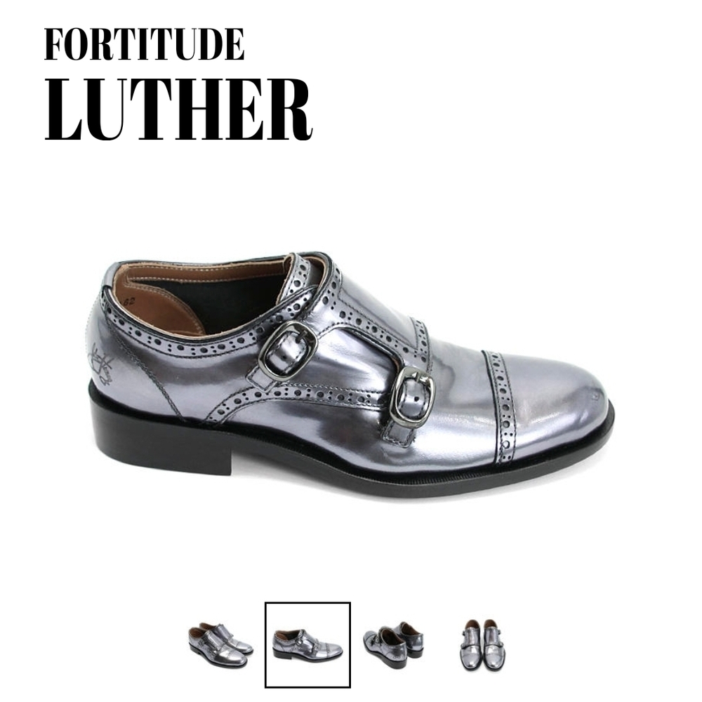 John Fluevog Luther Double Monk Strap Shoes M 7.5 W 9.5